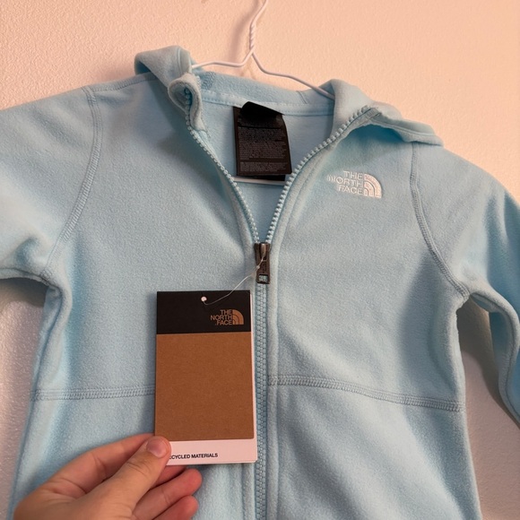 NEW THE NORTH FACE BABY GLACIER FULL ZIP Fleece HOODIE INFANTS Baby 18-24m - Picture 5 of 7